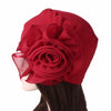 Bika Turban_Turbans_Head_covering_Modest_Floral_Headcovers_Red