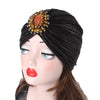 Carmen Shinny Ruffle Turban black modest fashion mall pre-tied modesty shiny jewel head coverings hijab