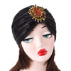 Carmen Shinny Ruffle Turban black modest fashion mall pre-tied modesty shiny jewel head coverings hijab-5