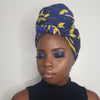 Carol Scarf Blue Large Twill Square Scarves Wraps 140 140cm Muslim Hijab Headwrap Headcovers_Blue_6