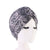 Claudia Cotton Printed Turban Shop Online Headcovering Cancer Hat Basic Hijab For Woman Floral Headwrap For Sabbath-Gray