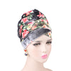 Gina Velvet Head Wrap_Headscarf_Headwear_Head covering_Headscarves_Floral_Black
