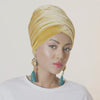 Velvet Headwrap_Headwear_Headscarf_Headscarves_Hijab_Gold