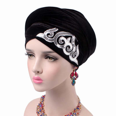 Hadeal Headscarf_Headwear_Head covering_Headscarves_Head wraps_Black