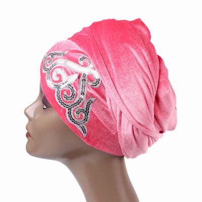 Hadeal Headscarf_Head wear_Head covering_Headscarves_Head wraps_Pink
