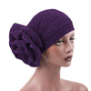 Jewel Shimmer Turban_Head covering_Head wrap_Flower_Shiny_Headcovers_Fancy_Purple