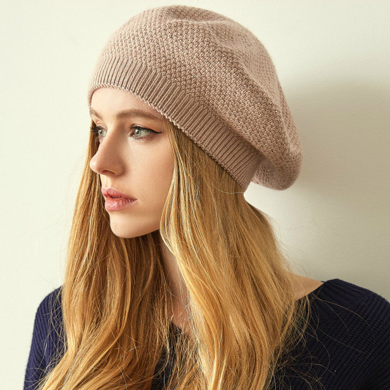 Womens knitted beret on sale