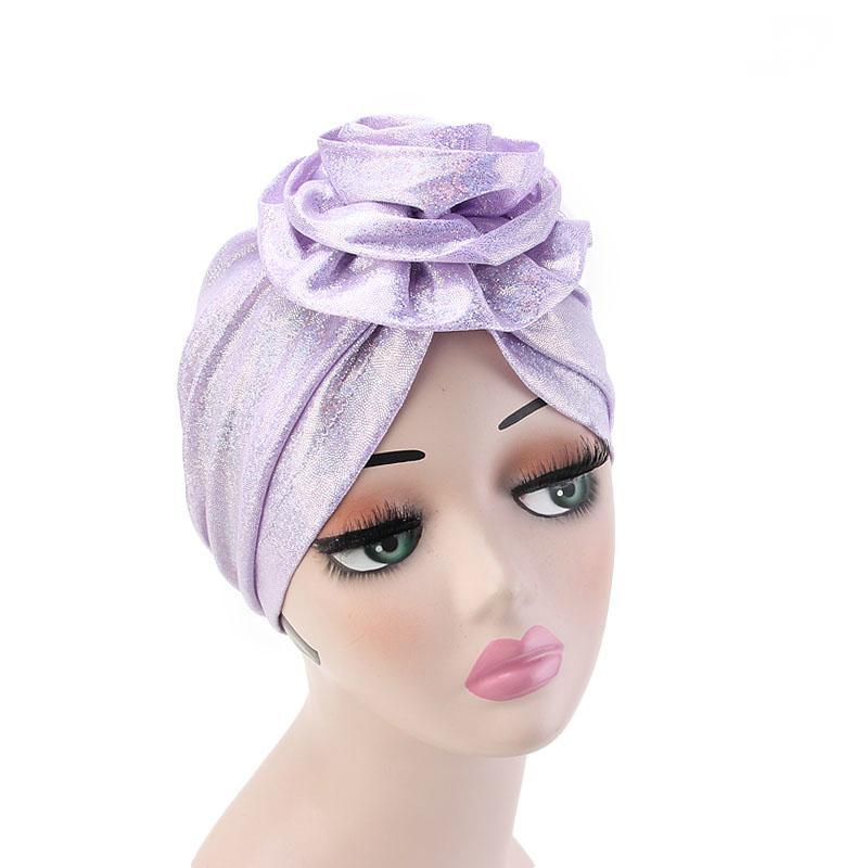 Jo Shiny Flower Turban