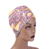Kim Cotton Head Wrap_Headwear_Head_covering_Headscarves_Basic_chemo_Hat_Pre_Tied_Multi_Color_Summer_Geometric_Orange