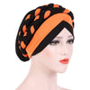 Lois Braid Headwrap_Headwear_Head_covering_Headscarves_Basic_chemo_Hat_Pre_Tied_Orange_Black