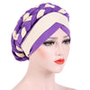 Lois Braid Headwrap_Headwear_Head_covering_Headscarves_Basic_chemo_Hat_Pre_Tied_Purple