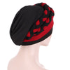 Lois Braid Headwrap_Headwear_Head_covering_Headscarves_Basic_chemo_Hat_Pre_Tied_Red_Black-2