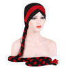 Lois Braid Headwrap_Headwear_Head_covering_Headscarves_Basic_chemo_Hat_Pre_Tied_Red_Black-3