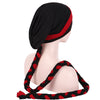 Lois Braid Headwrap_Headwear_Head_covering_Headscarves_Basic_chemo_Hat_Pre_Tied_Red_Black-6