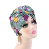 Lottie Cotton Turban Basic African style Hat Cancer Chemo Caps Beanies Muslim Turbante Hijab Bandanna Hair accessories Headwrap Purple