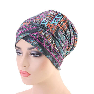 Riff Cotton Headwrap Buy Online African Headscarf Muslim Hijab Turban For Work Basic Hair Accessories Cancer Hat Cap For Sabbath Nigerian Style Headcovering-Gray