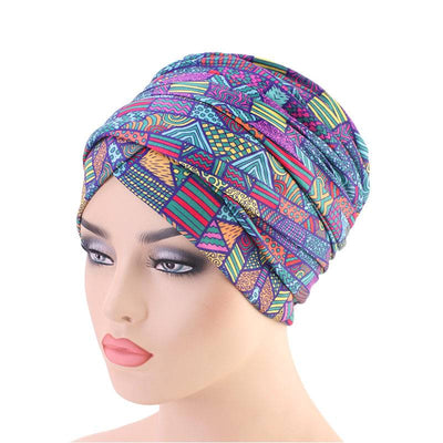 Riff Cotton Headwrap Buy Online African Headscarf Muslim Hijab Turban For Work Basic Hair Accessories Cancer Hat Cap For Sabbath Nigerian Style Headcovering-Multi