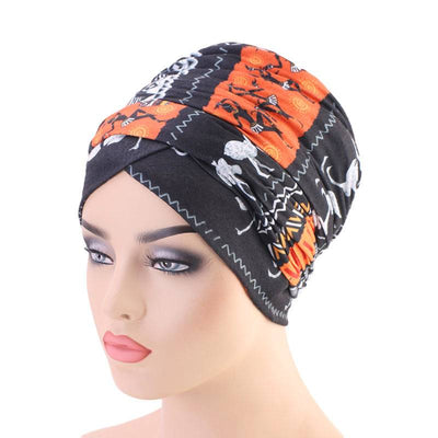 Riff Cotton Headwrap Buy Online African Headscarf Muslim Hijab Turban For Work Basic Hair Accessories Cancer Hat Cap For Sabbath Nigerian Style Headcovering-Orange-5