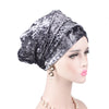 Sophie Luxury Head Wrap_Headscarf_Headwear_Head covering_Headscarves_Gray