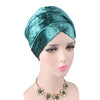 Sophie Luxury Head Wrap_Headscarf_Headwear_Head covering_Headscarves_Green