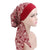 Taylor Cotton Bandanna_Turban_Head wrap_Cancer hat_Chemo hat_Beanie_hat_Floral_Red