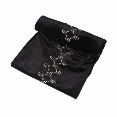 Teena Luxury Head Wrap_Headscarf_Head wear_Head covering_Headscarves_Head wraps_Black