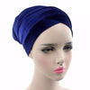 Velvet Headwrap_Headwear_Headscarf_Headscarves_Hijab_Blue