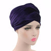 Velvet Headwrap_Headwear_Headscarf_Headscarves_Hijab_Purple