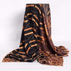 Carol Scarf Brown Large Twill Square Scarves Wraps 140 140cm Muslim Hijab Headwrap Headcovers