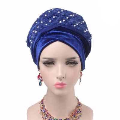 Headscarf, Head wrap, Head covering, Modest Chic, Blue