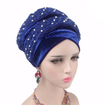 Headscarf, Head wrap, Head covering, Modest Chic, Blue